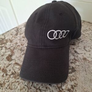 Audi Logo Baseball  Black Cap Hat